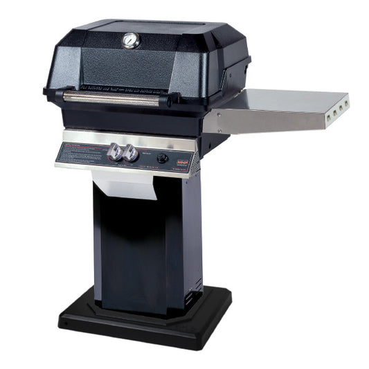 MHP Model JNR4DD Grill on Black Column Base