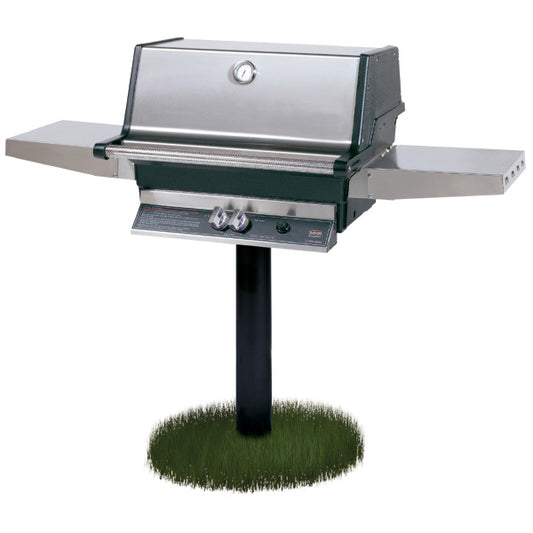 MHP Model TJK2 Gas Grill on 48" In-Ground Post