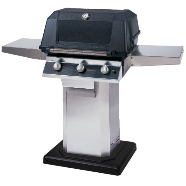 MHP Model WRG4DD All-Infrared Gas Grill on 304 Stainless Steel Column
