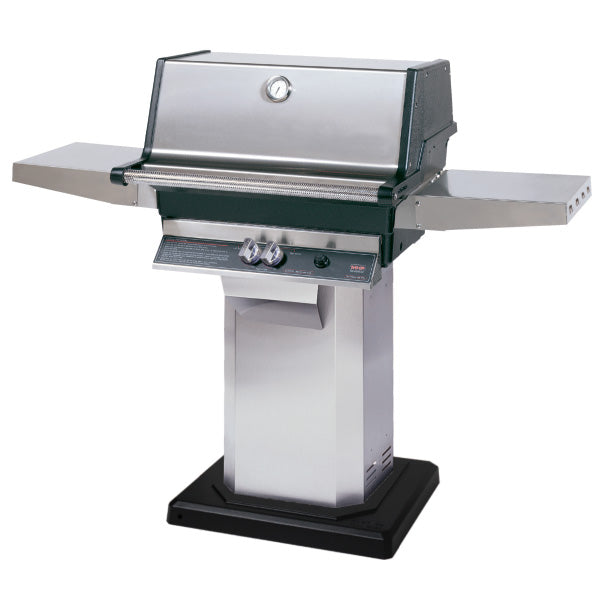 MHP Model TJK2 Gas Grill on 304 Stainless Steel Column