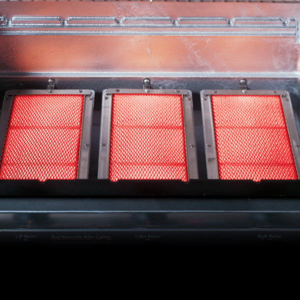 MHP Model WRG4DD All-Infrared Gas Grill on 304 Stainless Steel Column